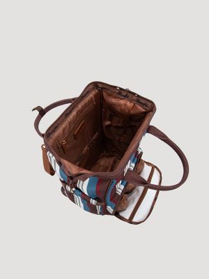 Brushpopper Stripe Backpack in Brown