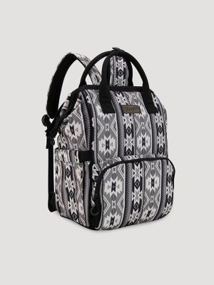 Southwest Print Backpack:Grey:One Size alternative view 3