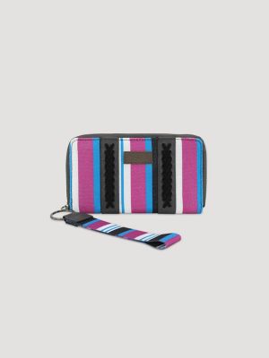 Brushpopper Stripe Mini Wristlet