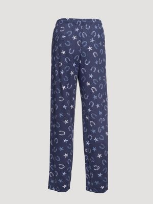 Mens Printed Pajama Pants:Navy:L alternative view