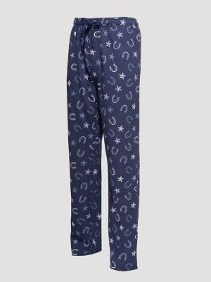 Mens Printed Pajama Pants:Navy:L alternative view 2
