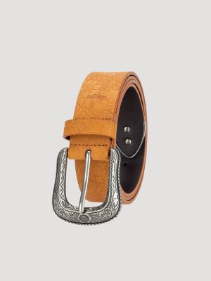 Women's Floral Buckle Loop Belt