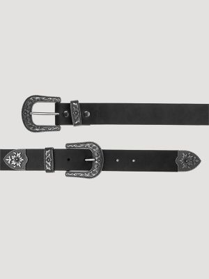 Women's Double Buckle Western Belt