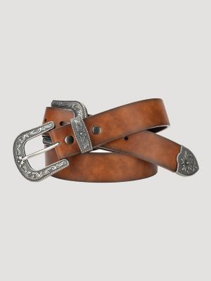 Women's Double Buckle Western Belt