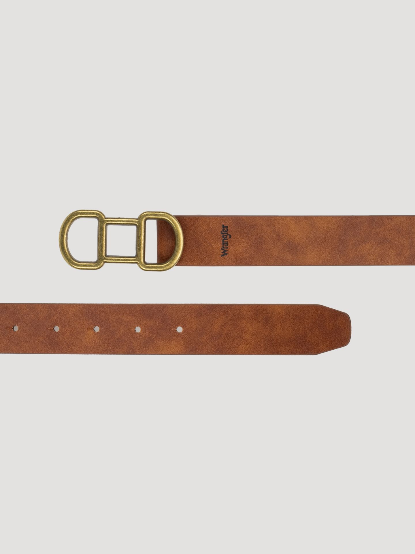 Женский ремень Wrangler Horse Bit Buckle Belt, цвет: Коньячный — фото 2
