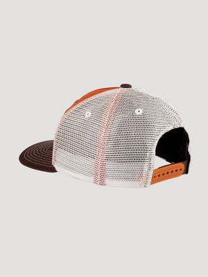 Rodeo Chase Trucker Baseball Cap:Burnt Orange:One Size alternative view 3