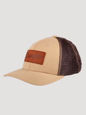 Logo Leather Patch Baseball Cap