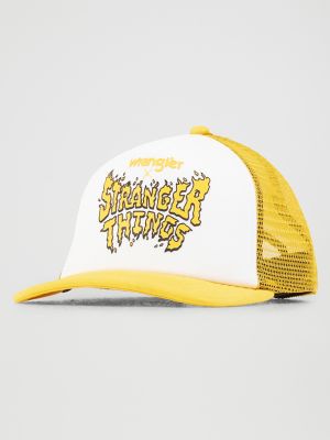 Stranger Things Logo Trucker Hat:Yellow:One Size alternative view 2
