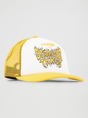 Stranger Things Logo Trucker Hat:Yellow:One Size alternative view 4