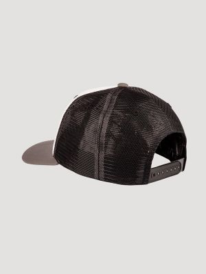 Trailhead Rodeo Baseball Cap in Black/White