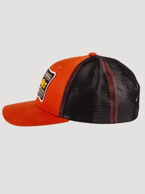 Trailhead Saloon Baseball Cap in Burnt Orange