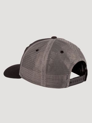 Trailhead Saloon Baseball Cap:Black & Grey:One Size alternative view 2
