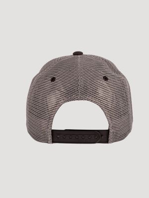 Trailhead Saloon Baseball Cap:Black & Grey:One Size alternative view 3