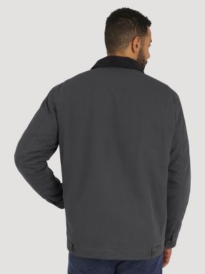 Men's Canvas Work Jacket in Grey