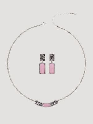 Center Stone Necklace with Earring Set from Wrangler - $23.97