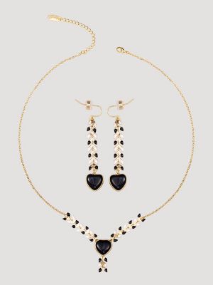 Heart Pendant/Beaded Necklace/Earring Set from Wrangler - $23.97