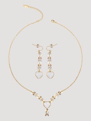 Heart Pendant/Beaded Necklace/Earring Set from Wrangler - $23.97