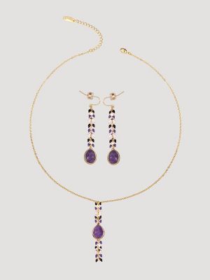 Teardrop Pendant/Beaded Necklace/Earring Set from Wrangler - $23.97
