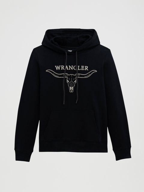 Женские худи Wrangler Women's Embroidered Steer Head Graphic Pullover
