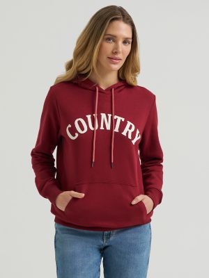 Women's Country Applique Pullover Hoodie