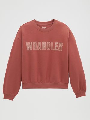 Women's Logo Canyon Crew Pullover in Withered Rose