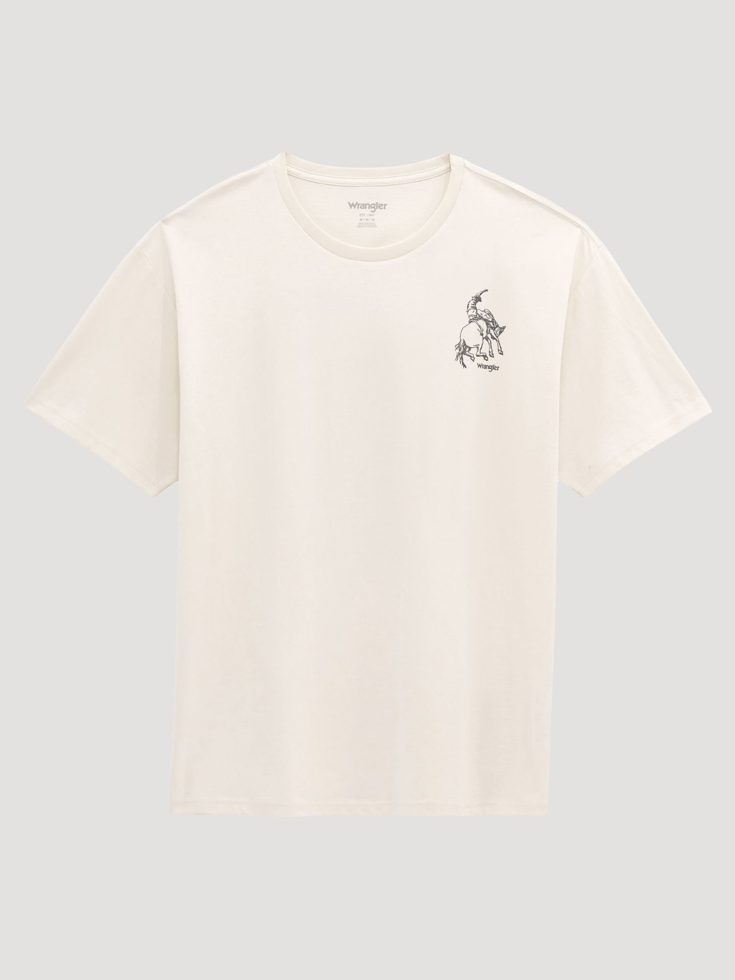 Мужская футболка Wrangler Soaring Cowboy Vintage Fit Back Graphic, цвет: Состаренный белый — фото 4