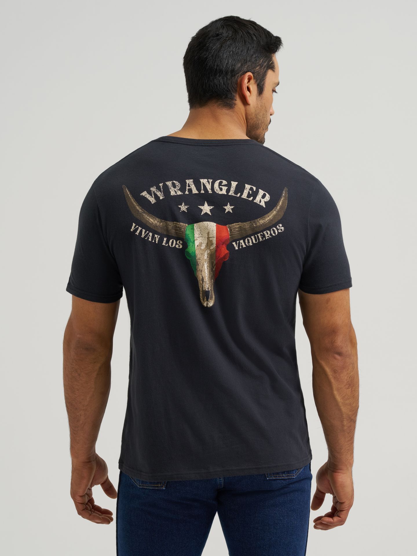 Мужская футболка Wrangler Vaquero Heritage Graphic, цвет: Угольно-чёрный — фото 2