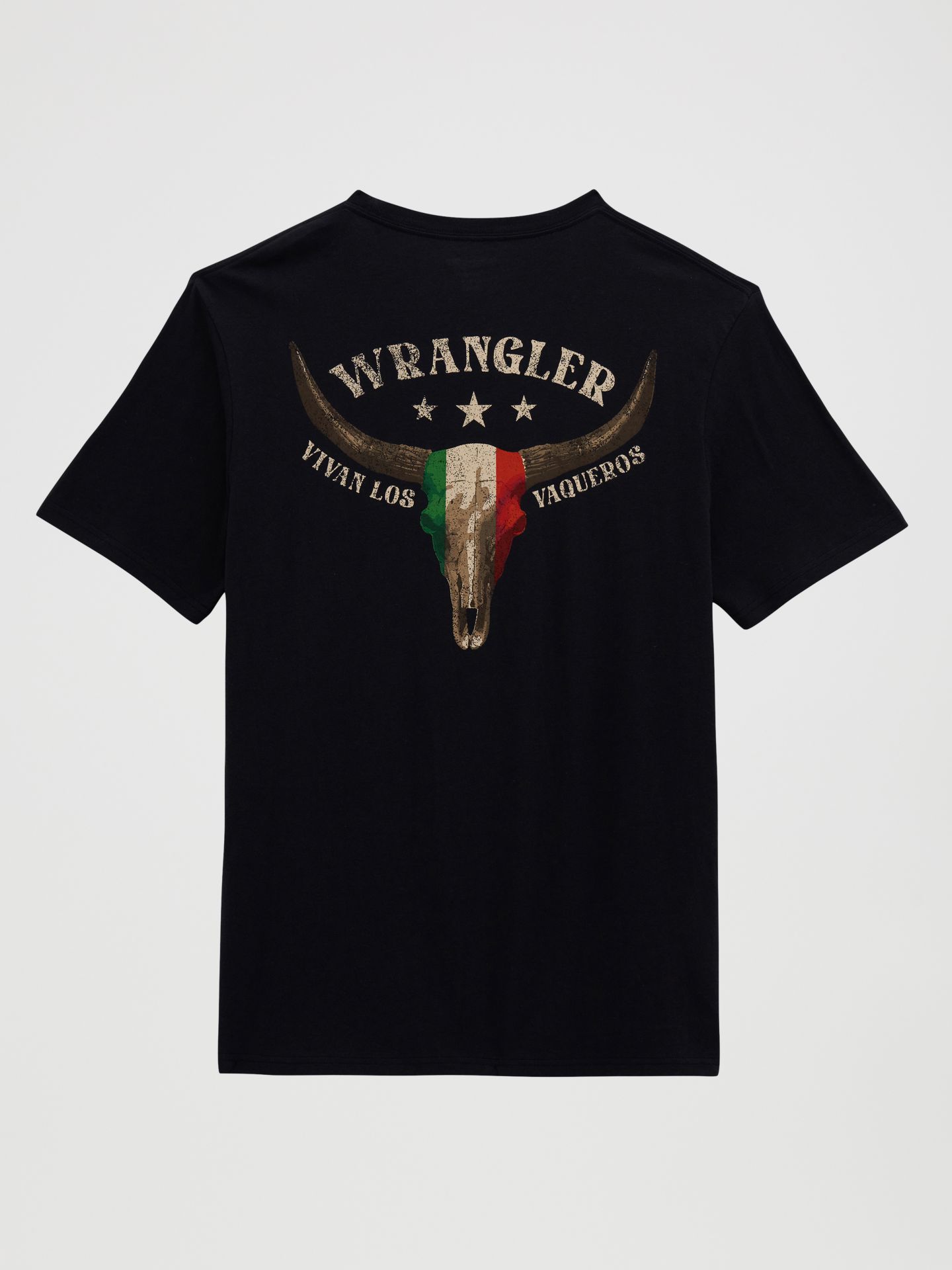 Мужская футболка Wrangler Vaquero Heritage Graphic, цвет: Угольно-чёрный — фото 4