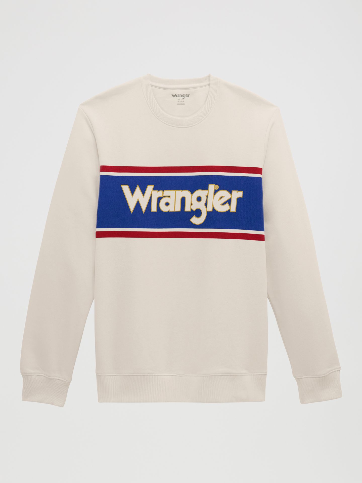 Мужская толстовка Wrangler Legacy Logo Graphic Fleece, цвет: Состаренный белый — фото 1