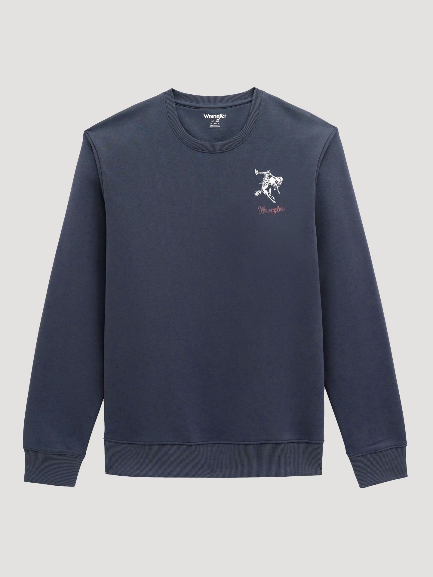 Мужская толстовка Wrangler Bucking Rider Graphic Fleece, цвет: Синий — фото 1