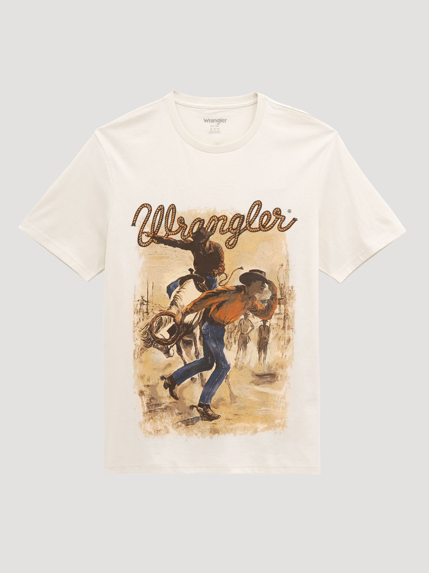 Футболка Wrangler Dust & Glory Graphic, цвет: Состаренный белый — фото 1