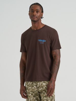 Horse & Rider Back Graphic T-Shirt in Black Coffee Horse alternative view 3