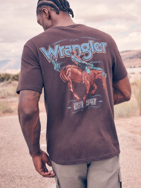 Мужские футболки Wrangler Horse & Rider Back Graphic T-Shirt