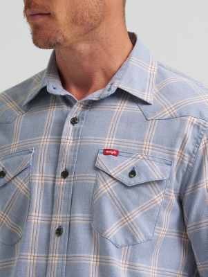 Men's Slim Fit Plaid Shirt