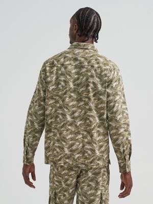 Men's Utility Camo Overshirt in Silverling Camo alternative view 4