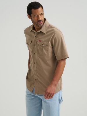 Men's Relaxed Stretch Poplin Shirt