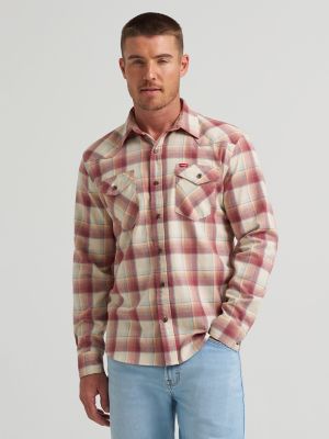 Men's Slim Fit Plaid Shirt
