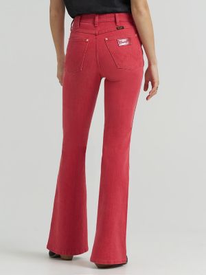 Lainey Wilson x Wrangler Red Flare Jeans