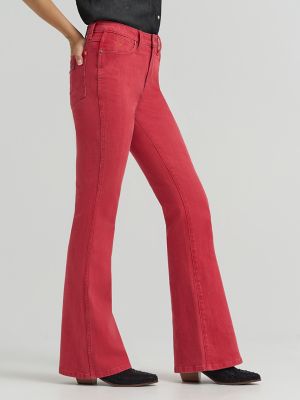 Lainey Wilson x Wrangler Red Flare Jeans