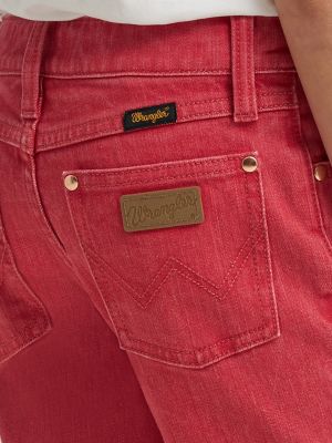 Girl's Lainey Wilson x Wrangler Red Flare Jeans in Red alternative view 5