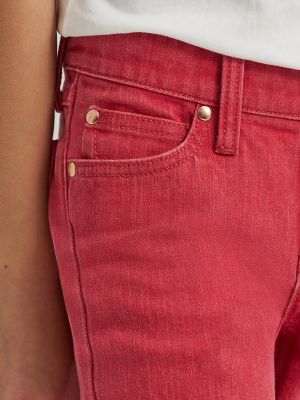 Girl's Lainey Wilson x Wrangler Red Flare Jeans in Red alternative view 6