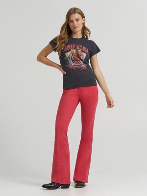 Lainey Wilson x Wrangler On Deck Shrunken Band Tee in Black alternative view 2