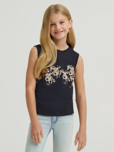 Детские футболки Wrangler Girl's Lainey Wilson x Wrangler Cowboy Tank