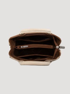 Small Braid Trim Tote in Brown