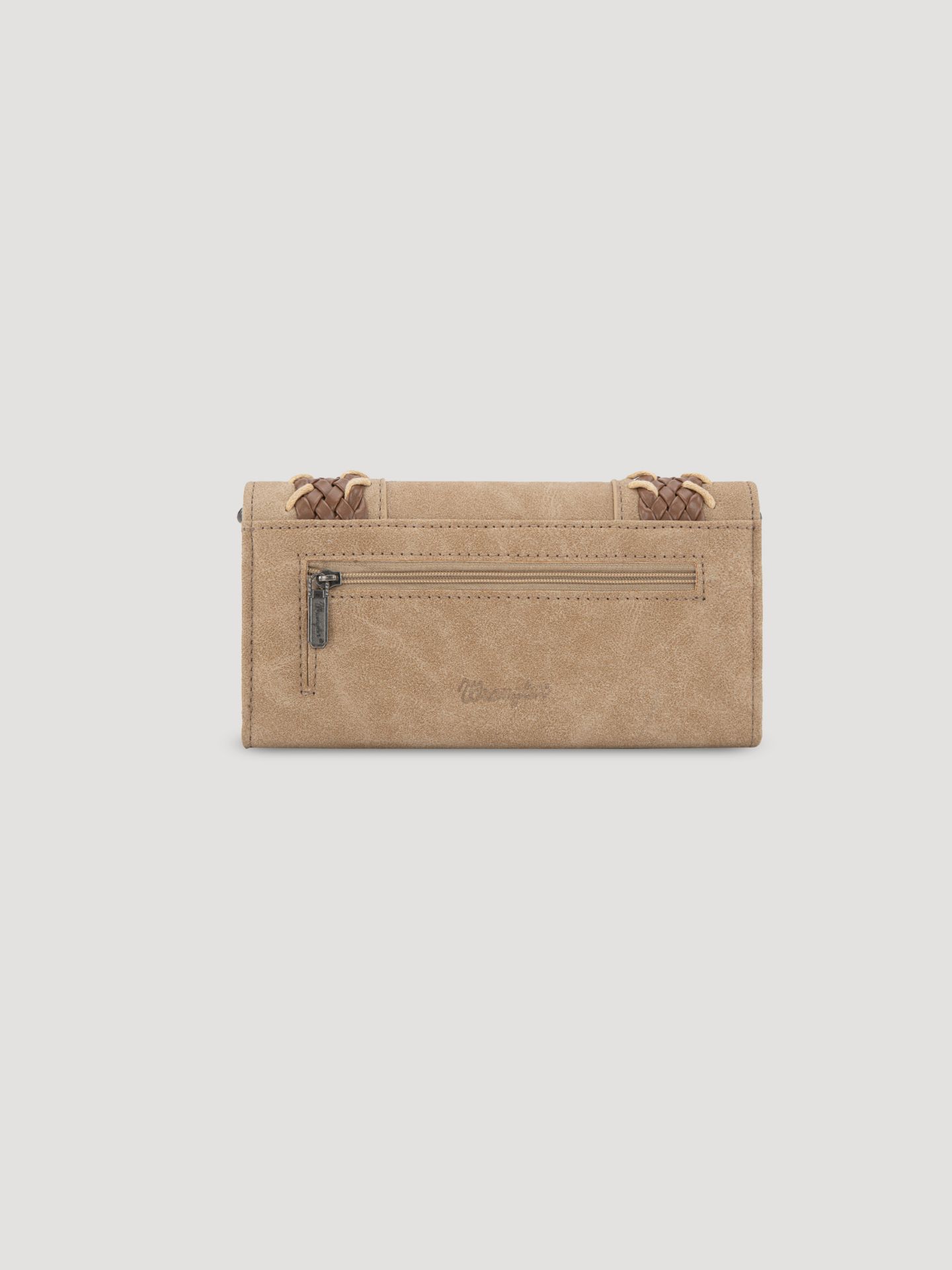 Женский кошелёк Wrangler Braided Trim Wallet, цвет: Рыжевато-коричневый — фото 2
