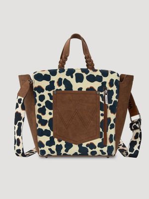 Colorblock Cow Print Cross Body