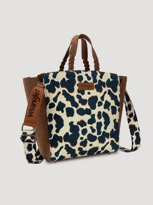 Colorblock Cow Print Cross Body