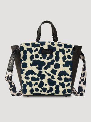 Colorblock Cow Print Cross Body