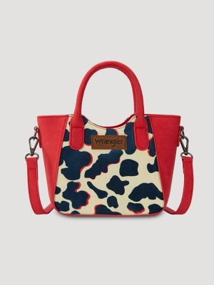 Colorblock Cow Print Small Cross Body