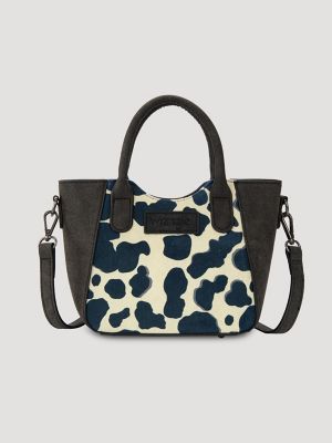 Colorblock Cow Print Small Cross Body